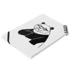 wakutaのねむそうなパンダ Notebook :placed flat