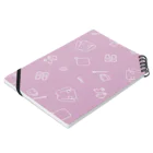 hikari_graphicsの園の生活　英字ver　PINK Notebook :placed flat