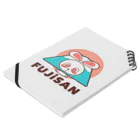 レタ(LETA)のぽっぷらうさぎ(FUJISAN) Notebook :placed flat