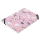 Fanfleecyのmeow meow(pink) Notebook :placed flat