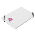 ピノ pino 피노のPink Rose Graphic Notebook :placed flat