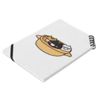 BADCAT GOODS SHOPの鍋ねこトリオ Notebook :placed flat