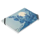 MUGEN ARTの小原古邨　月夜の桜　Ohara Koson / Blossoming Cherry on a Moonlit Night Notebook :placed flat
