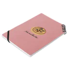HÖGBRONのKanelbulle ピンク Notebook :placed flat