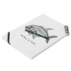 脂身通信Ｚの【魚シリーズ】ロウニンアジ♪230619 ノートの平置き