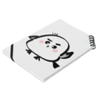 moonriver2020の手をあげるシマエナガくん Notebook :placed flat