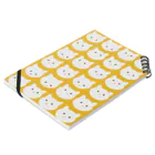 Dot Cat DailyのDot Cat Daily_Square（イエロー） ノートの平置き