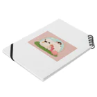 内海　憂　女の子と優しい動物さん達の癒しの羊さんと女の子 Notebook :placed flat