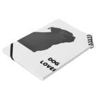 DOG LOVERのDOG LOVER（パグ） Notebook :placed flat