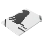 DOG LOVERのDOGLOVERのアイテム Notebook :placed flat