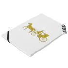 mumusの馬車　gold Notebook :placed flat