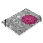 太陽の光降りそそぐ庭の星空のマンダラ ＋ pink Notebook :placed flat