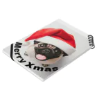 isshi1002のXmas Pug Notebook :placed flat