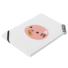 みたらし団子のふたたまちゃんのみたらし団子のふたちゃん Notebook :placed flat