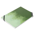 dizzyのWillow (Green) Notebook :placed flat