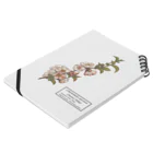 たくみのグッズショップのボケ（Chaenomeles speciosa） Notebook :placed flat