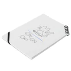 彼氏のイラストのわしの彼氏の描いた｢狩りする猫｣みてくれよ Notebook :placed flat