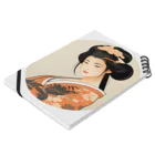 manyou-lab_Ukiyo-eの浮世絵 美人画 Ukiyoe beauty painting [UB-MJ52-SR001-0008] Notebook :placed flat