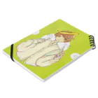 QwuMaのeat me◎banana Notebook :placed flat