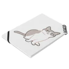 猫屋カエデのハチワレ Notebook :placed flat