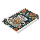 (っ◔◡◔)っ ♥ Le Petit Trésor ♥の花の詩カップ(The Flower Poetry Cup) Notebook :placed flat