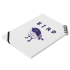 NIKORASU GOのトリマニア専用デザイン「BIRD」（Tシャツ・パーカー・グッズ・ETC） Notebook :placed flat