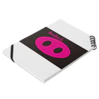 BooBoo’s OO のBooBoo's OO Pink Notebook :placed flat
