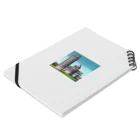 Pixel Art Goodsのピサの斜塔（pixel art） Notebook :placed flat