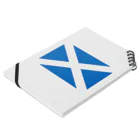 お絵かき屋さんのスコットランドの国旗 Notebook :placed flat