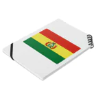 お絵かき屋さんのボリビアの国旗 ノートの平置き