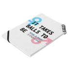 Café Roseraieの「It Takes Balls to be Trans」 Notebook :placed flat