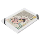 浮世絵ショップ のどぐろ　UKIYOE SHOP NODOGUROの流行猫の戯　道行猫柳婬月影 / Popular cat play Michiyuki Neko Yanagi Tsukikage Notebook :placed flat