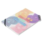 HeidiのRETRO-POP DOODLE DOGS  Notebook :placed flat