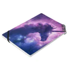 Cutesshopのspace unicorn  Notebook :placed flat