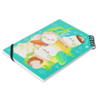 おいし〜フードの森のキノコと海藻サラダクラゲ Notebook :placed flat