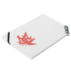 ミチビくん ＳＨＯＰの導ヤタガラスstyle RED Notebook :placed flat
