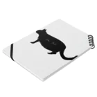 ハンマーチンパンジーのFat cat Notebook :placed flat