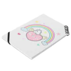 Yu♡Po♡Ko(ユポコ)の虹とユポコーン🌈 Notebook :placed flat