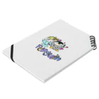 まにゃショップのペンギンアイス Notebook :placed flat