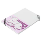 うしちゃんグッズのAngelic Calf　ピンク Notebook :placed flat
