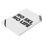 SNOW LIFE JOURNEYのNO SKI, NO LIFE ノートの平置き