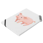 m :)の豚 ノートの平置き