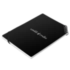 WorldofsmilesのWorld of smiles 白文字ノート Notebook :placed flat