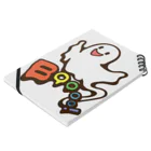 Cɐkeccooのおばけちゃんばぁ!(Boo!ゴースト)カラフル Notebook :placed flat