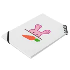 dari dariのHungry Rabbit Notebook :placed flat