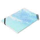 dizzyのPastel blue cosmic sky Notebook :placed flat