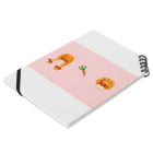 K.N. ~ kao ~の桜color おさげガール と はりねずみボーイ 間に にんじん ノート ノートの平置き