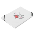 eigoyaのハートと白猫 Notebook :placed flat
