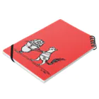 馴鹿 Jun-Rokuの運び屋のリス（red） Notebook :placed flat