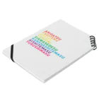 静岡まるかんのRainbow Word Notebook :placed flat